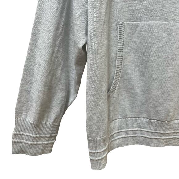 Athleta Womens Evergreen Hoodie Sweater Size 3X Gray Athleisure Minimalist NWT - Picture 4 of 8
